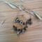 These are beautiful Dalmatian chips  made in to hoop earr