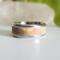 Sandstone Polymer Clay Glow in the Dark Stainless Steel Ring