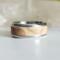 Sandstone Polymer Clay Glow in the Dark Stainless Steel Ring