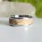 Sandstone Polymer Clay Glow in the Dark Stainless Steel Ring