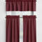 Solid Red Valances and Cafe Curtains, 100% USA Cotton – Vibrant Red, Burgundy, and Dark Merlot – Custom Sizes Available
