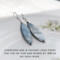 Blue Steel Mother of Pearl Earrings by MariesGems.