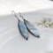 Blue Steel Mother of Pearl Earrings by MariesGems.