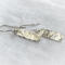 Petite, hammered sterling silver bar earrings by MariesGems.