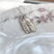Petite, hammered sterling silver bar earrings by MariesGems.