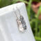 Petite, hammered sterling silver bar earrings by MariesGems.