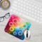 Motivational office mouse mat with customization, Mindfulness quote mouse pad with name added, Colorful workspace mouse pad with inspiration