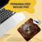 Personalized mouse pad. custom hunter gift deer mouse pad
neoprene mouse pad with deer scene use with a computer mouse and laptop 
