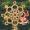 Alt Text: Handmade Wooden Victorian Style Fretwork Snowflake Shaped Christmas Tree Ornament