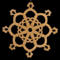 Alt Text: Handmade Wooden Victorian Style Fretwork Snowflake Shaped Christmas Tree Ornament