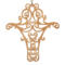 Handmade Wooden Victorian Style Fretwork Cross Christmas Tree Ornament - Made In USA