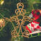 Handmade Wooden Victorian Style Fretwork Christmas Tree Ornament Handmade In the USA