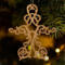 Handmade Wooden Victorian Style Fretwork Christmas Tree Ornament Handmade In the USA