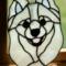 American Eskimo Stained Glass Suncatcher