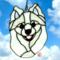 American Eskimo Stained Glass Suncatcher
