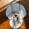 Bichon Frise Stained Glass Suncatcher