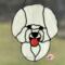 Bichon Frise Stained Glass Suncatcher