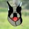 Boston Terrier Puppy Stained Glass Suncatcer