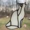 Cat with Crystal Butterfly shown in- White