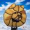 Chow Chow Stained Glass Suncatcher-dark cream