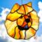 Chow Chow Stained Glass Suncatcher-Orange