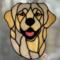 Stained Glass Suncatcher in Cream