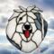 Old English Sheepdog Stained Glass Suncatcher