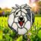 Old English Sheepdog Stained Glass Suncatcher