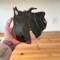 Scottish Terrier- Scottie- Stained Glass Suncatcher- being held for size reference.
