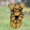 Soft Coated Wheaten Terrier Stained Glass Suncatcher