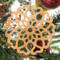 Handcrafted Wooden Victorian Style Fretwork Christmas Tree Ornament Made In USA