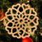 Handcrafted Wooden Victorian Style Fretwork Christmas Tree Ornament Made In USA