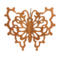 Handcrafted Victorian Style Wooden Fretwork Butterfly Christmas Tree Ornament Made Inn USA