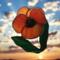 Pansy Stained Glass Suncatcher- orange