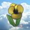 Pansy Stained Glass Suncatcher- yellow