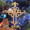 Handcrafted Wooden Victorian Style Fretwork Christian Cross - Made In USA