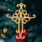 Handcrafted Wooden Victorian Style Fretwork Christian Cross - Made In USA