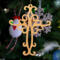 Handcrafted Wooden Victorian Style Fretwork Christian Cross - Made In USA