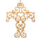 Handcrafted Wooden Victorian Style Fretwork Christian Cross - Made In US