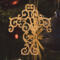 Handcrafted Wooden Victorian Style Fretwork Christian Cross - Made In US