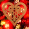 Handcrafted Wooden Victorian Style Heart Christmas Tree Ornament - Made In USA