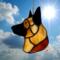 German Shepherd Ornament in Black and Tan