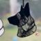 German Shepherd Ornament in Black