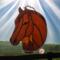 Quarter Horse- Chestnut with brown mane.