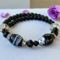 A beautiful handmade wrap black bracelet