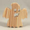 Wood Halloween Ghost Cutout Handmade Freestanding Unpainted Ready to Paint use as Halloween Decor or Toys Snazzy Spooks Collection