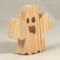 Wood Halloween Ghost Cutout Handmade Freestanding Unpainted Ready to Paint use as Halloween Decor or Toys Snazzy Spooks Collection