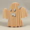 Wood Halloween Ghost Cutout Handmade Freestanding Unpainted Ready to Paint use as Halloween Decor or Toys Snazzy Spooks Collection