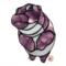Custom color baby hippo- shades of purple