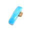 Blue fused glass French barrette